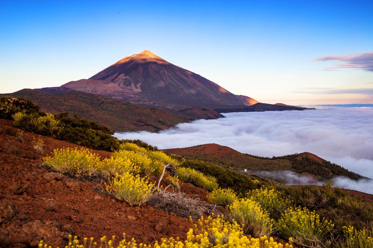 The volcano Mount Teide in Tenerife