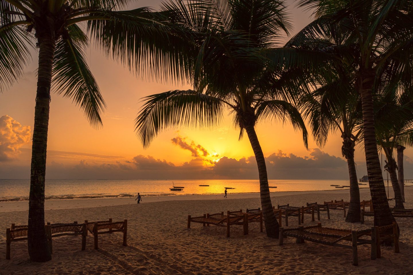 Sonnenuntergang auf Sansibar