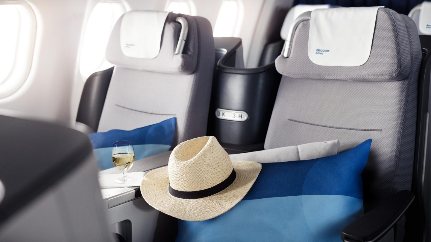Business Class seat on an Airbus A330