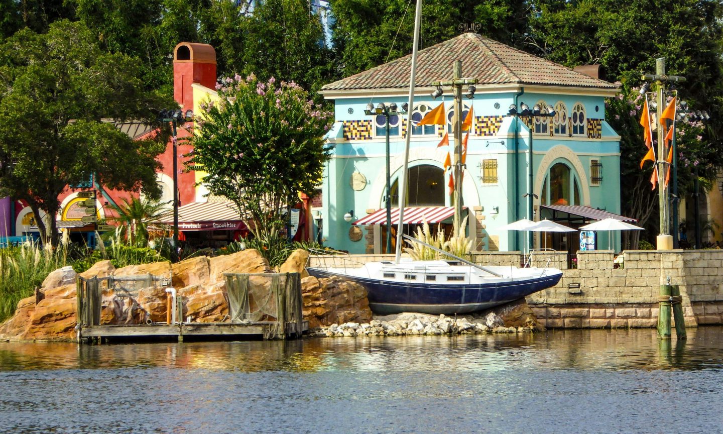 Kulisse mit Boot im Sea World Orlando