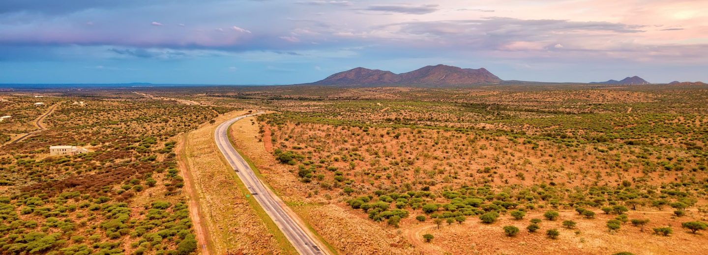 Karge Landschaft in Namibia