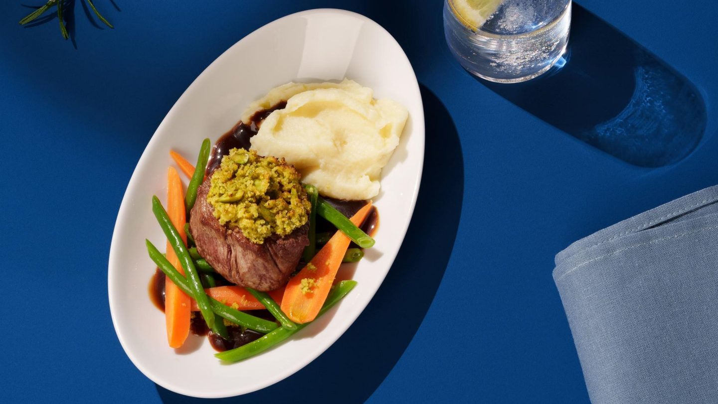 Business Class main course