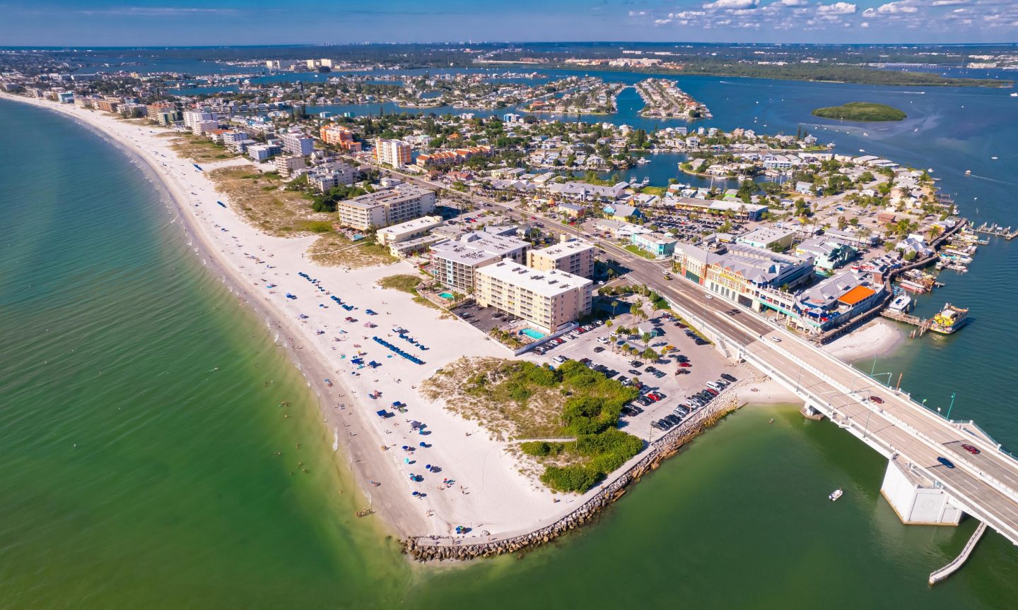Blick auf Madeira Beach in der Nähe von Tampa