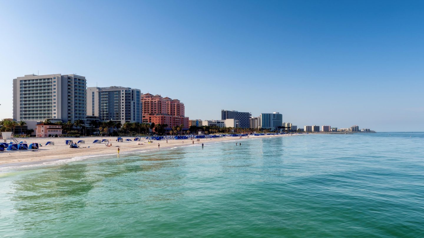 A beach in Tampa, Florida