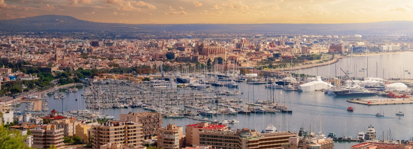 Blick auf den Hafen von Palma de Mallorca