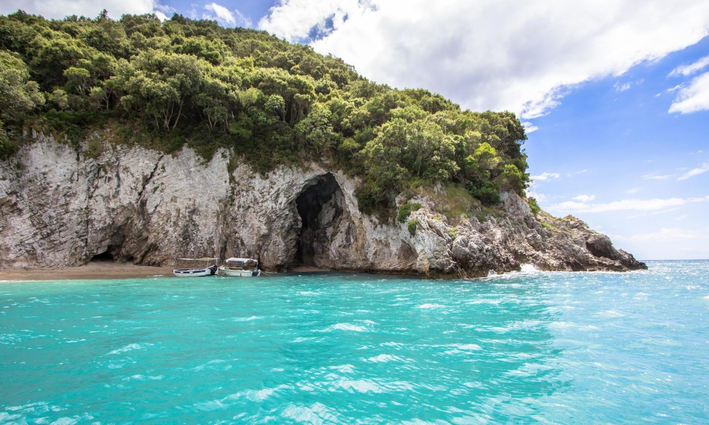 Rovinia Bay on Corfu