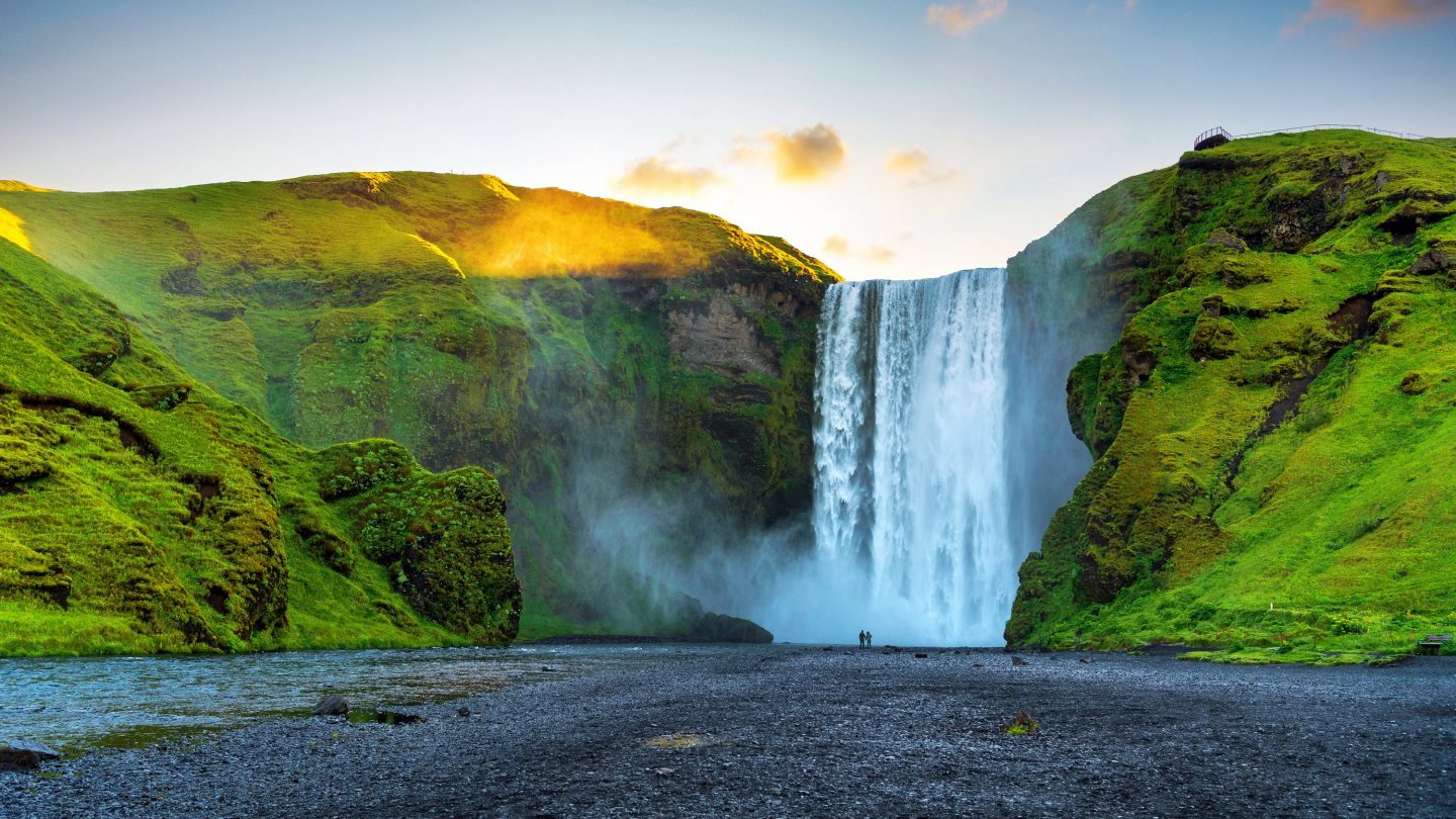 Waterfall in Iceland
