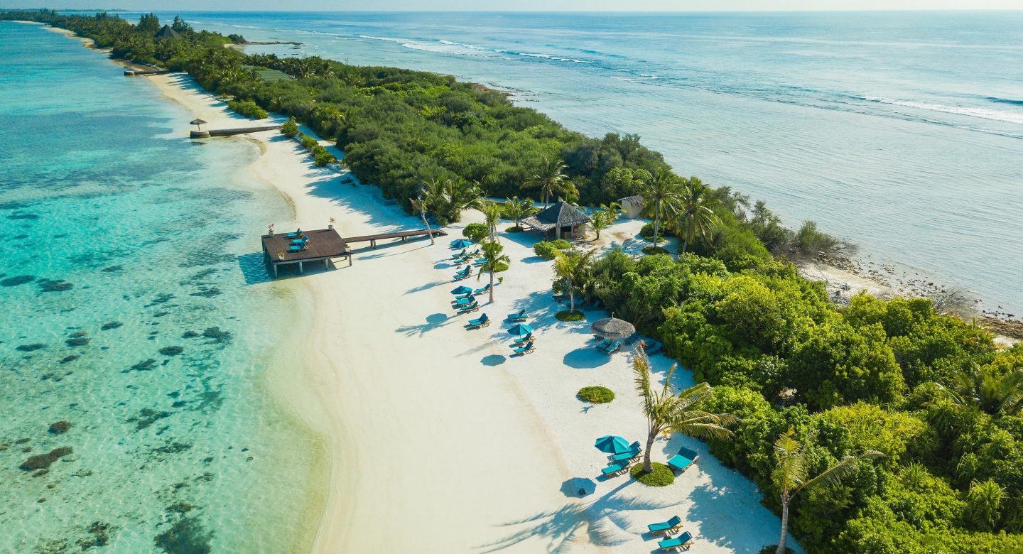 Sandy beach in the Maldives