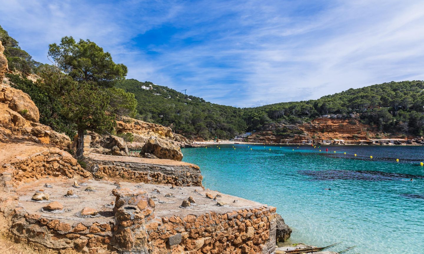 Cala Salada natural beach on Ibiza