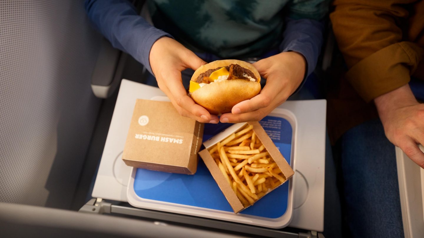 Exemplary meal on short- and medium-haul flights