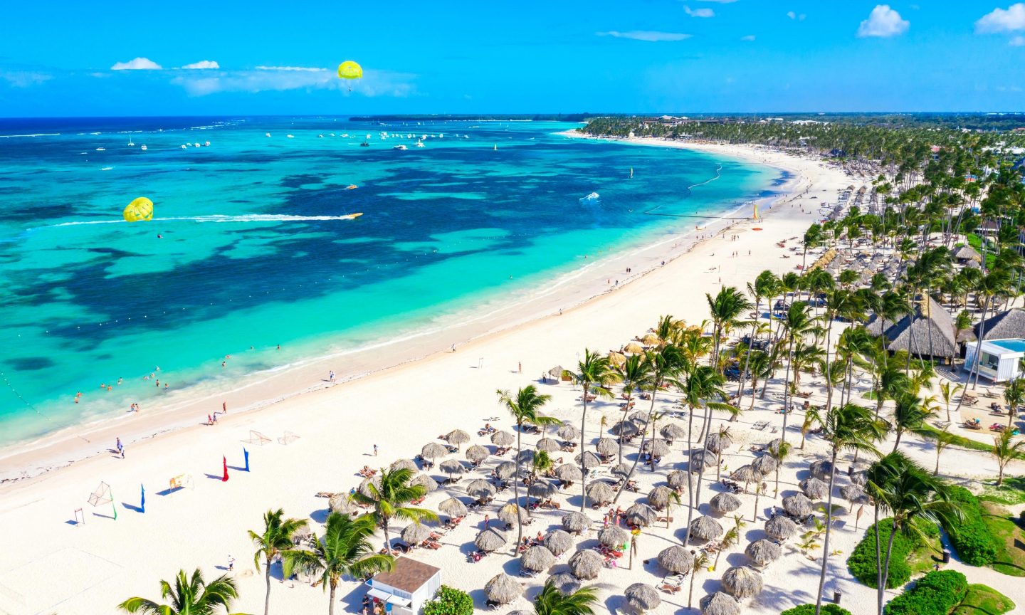 Punta Cana, Dominican Republic White sandy beach in Punta Cana