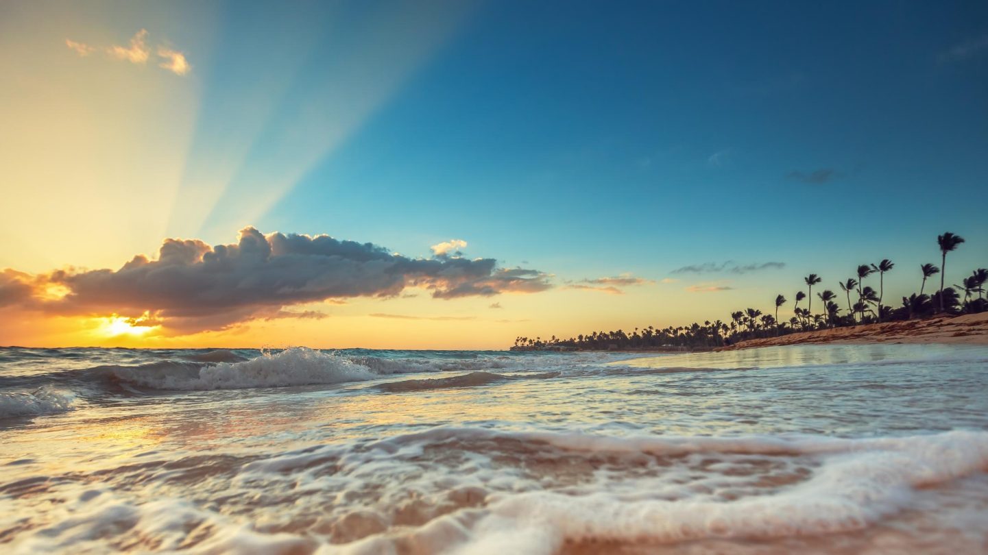 Sunset on the beach