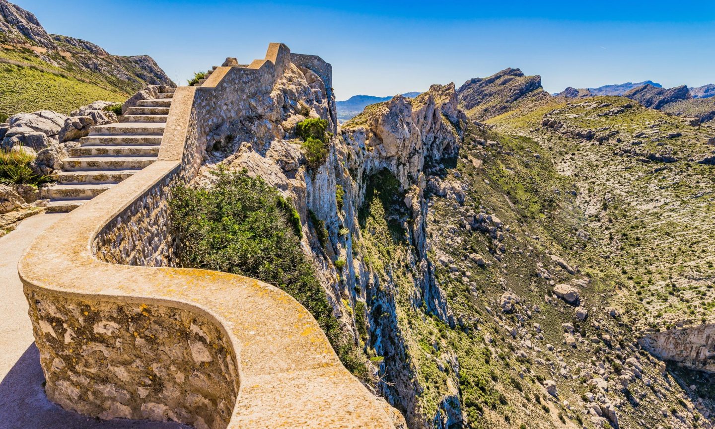Cap Formentor: path along the coast