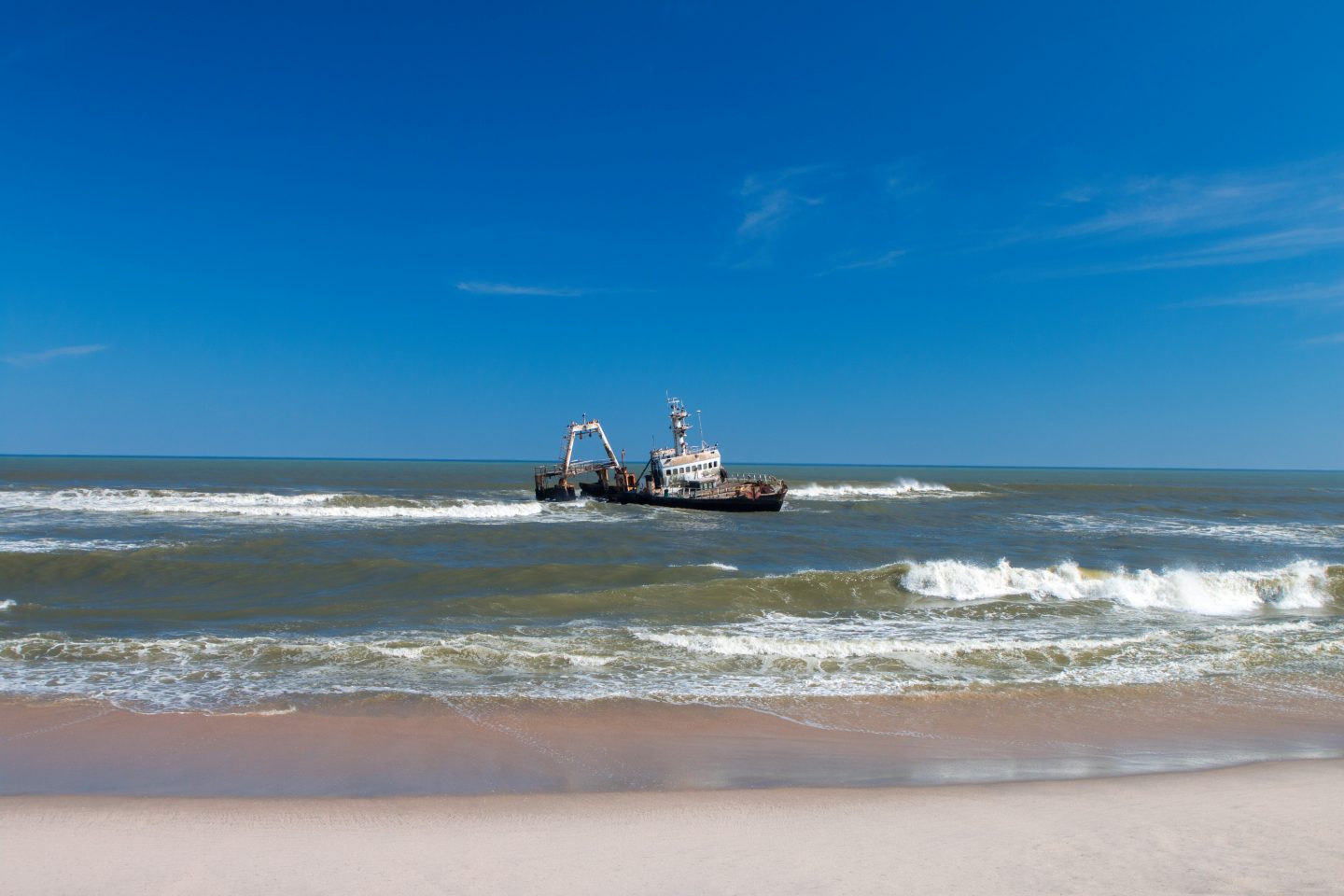 Schiffswrack vor der Küste Namibias