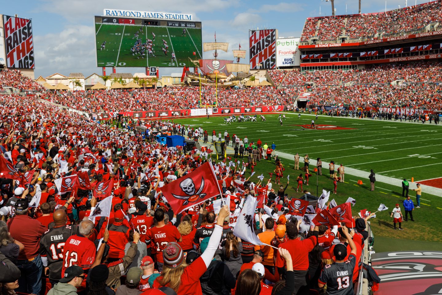 Buccaneers Fans im Raymond James Stadium
