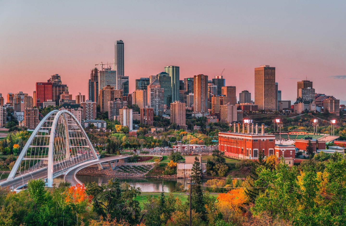 Sunset in Edmonton, Canada