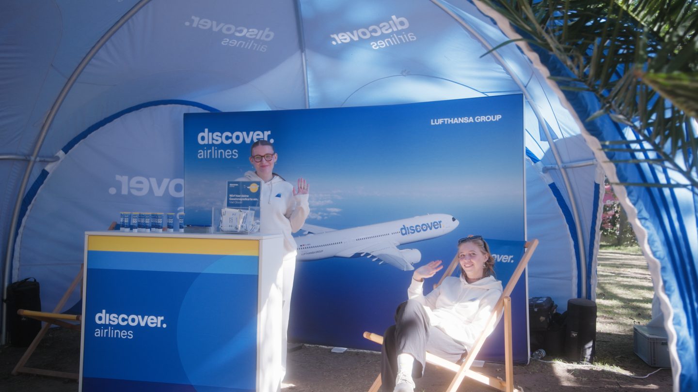 German Beach Tour Discover Airlines Stand