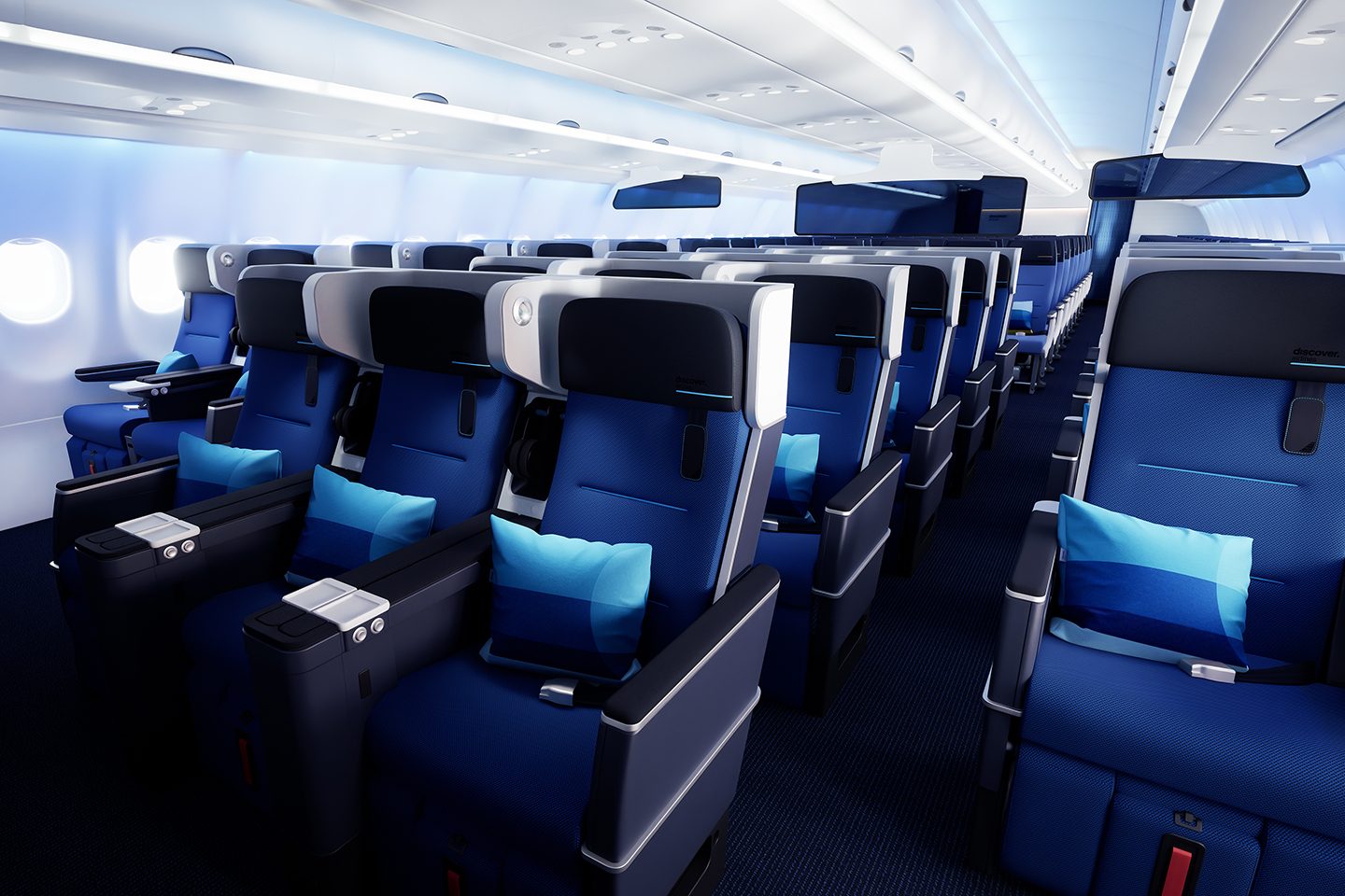 Ocean Blue Premium Economy Class