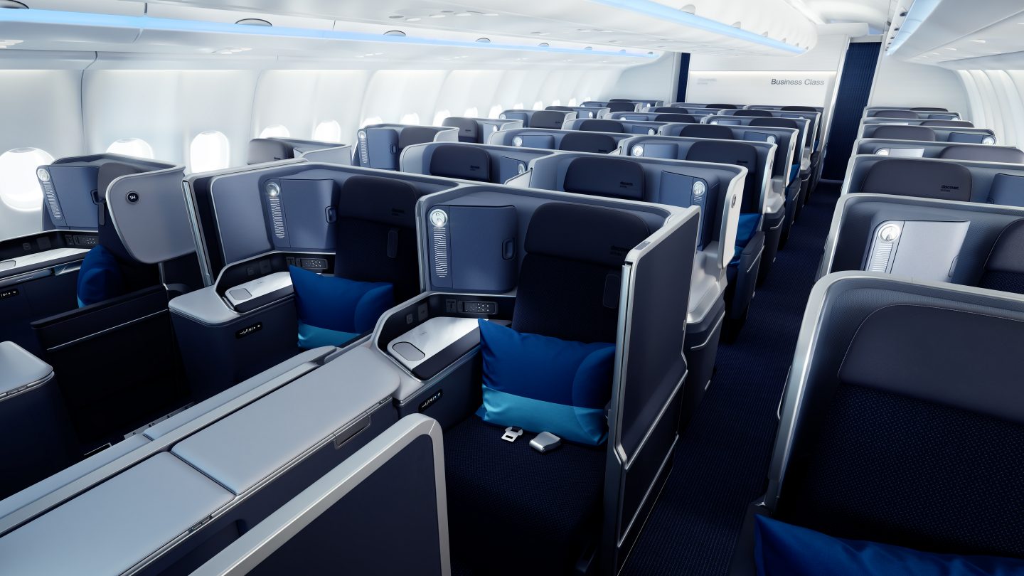 Discover Airlines Ocean Blue Business Class