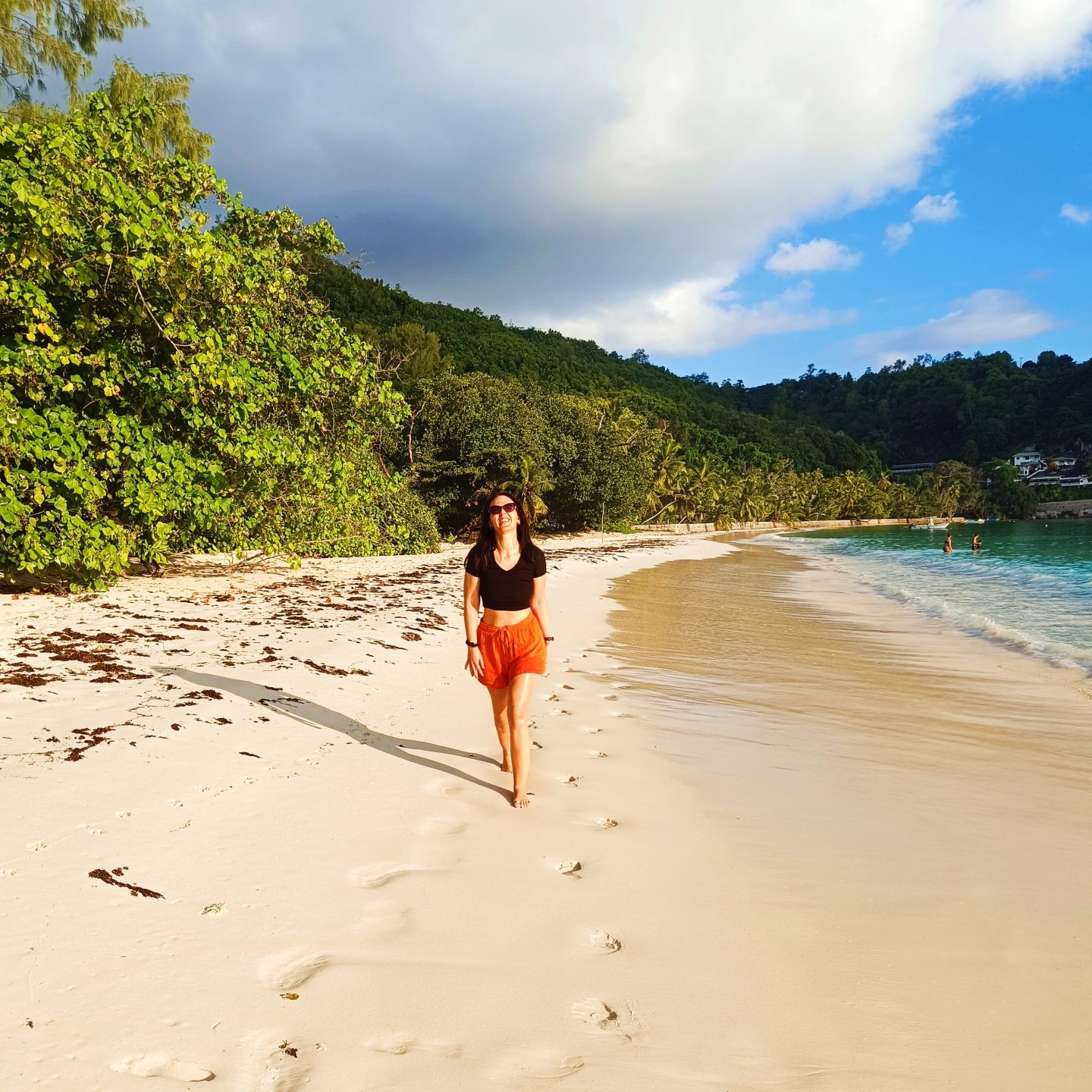 Anna, Manager Corporate Communication, auf den Seychellen
