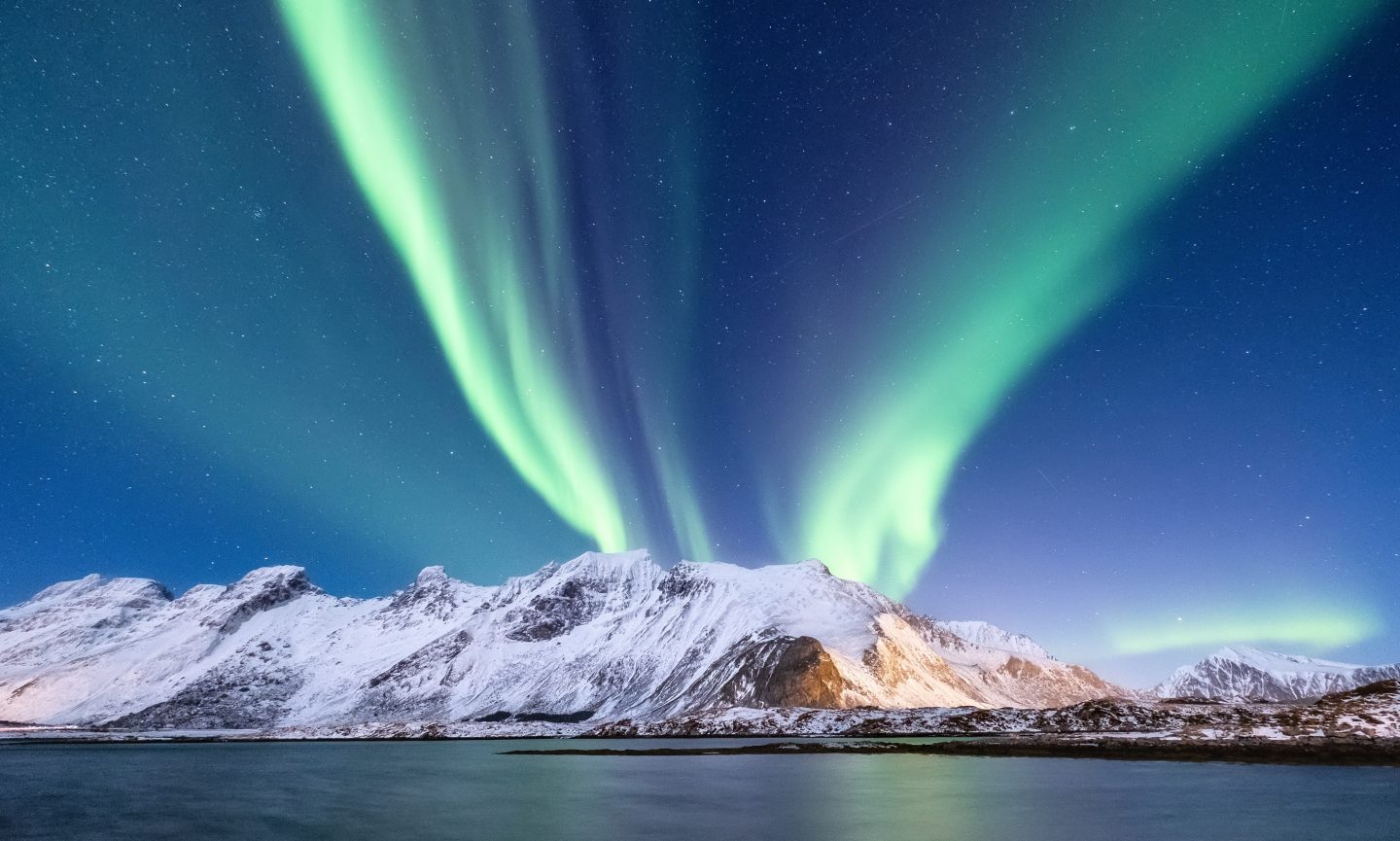 Northern lights in Northern Norway
