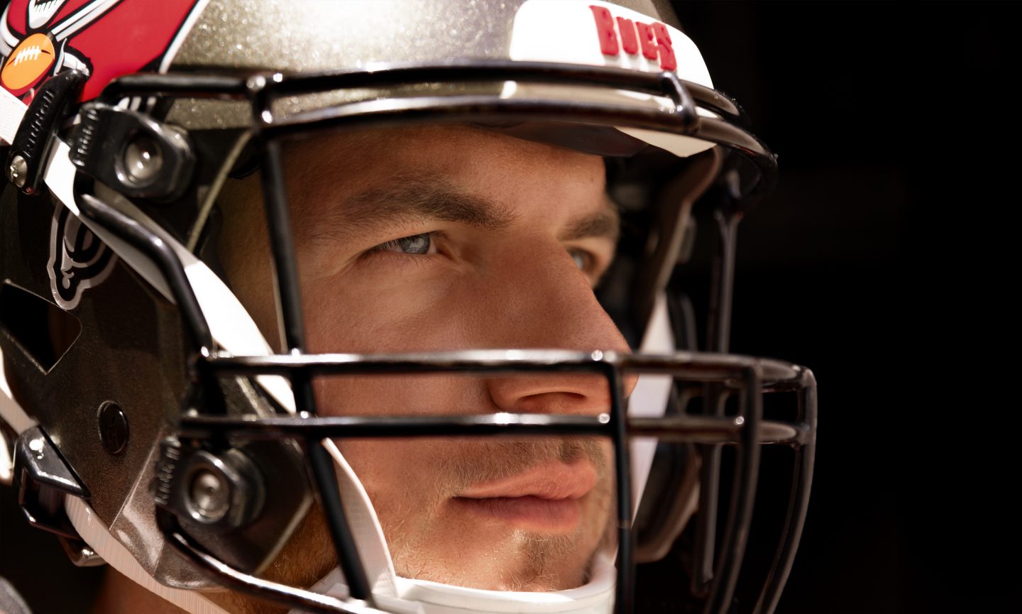 Lorenz Metz, joueur de football américain des Tampa Bay Buccaneers