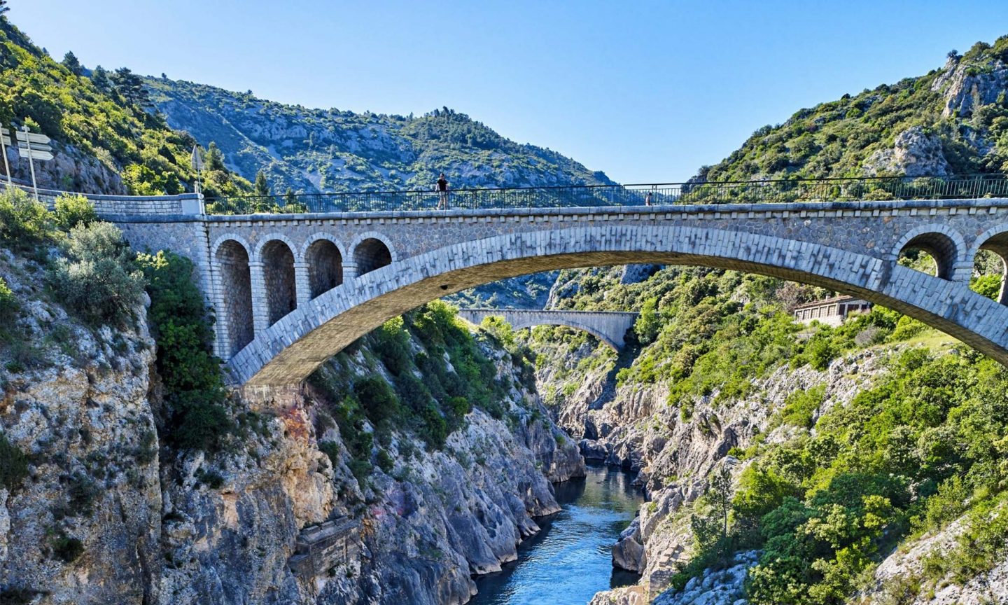 Natürliche Landschaft in der Nähe von Montpellier