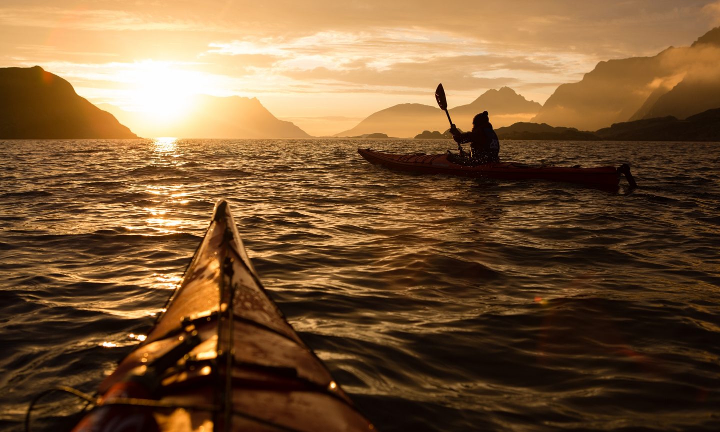 Mitternachtssonne auf den Lofoten