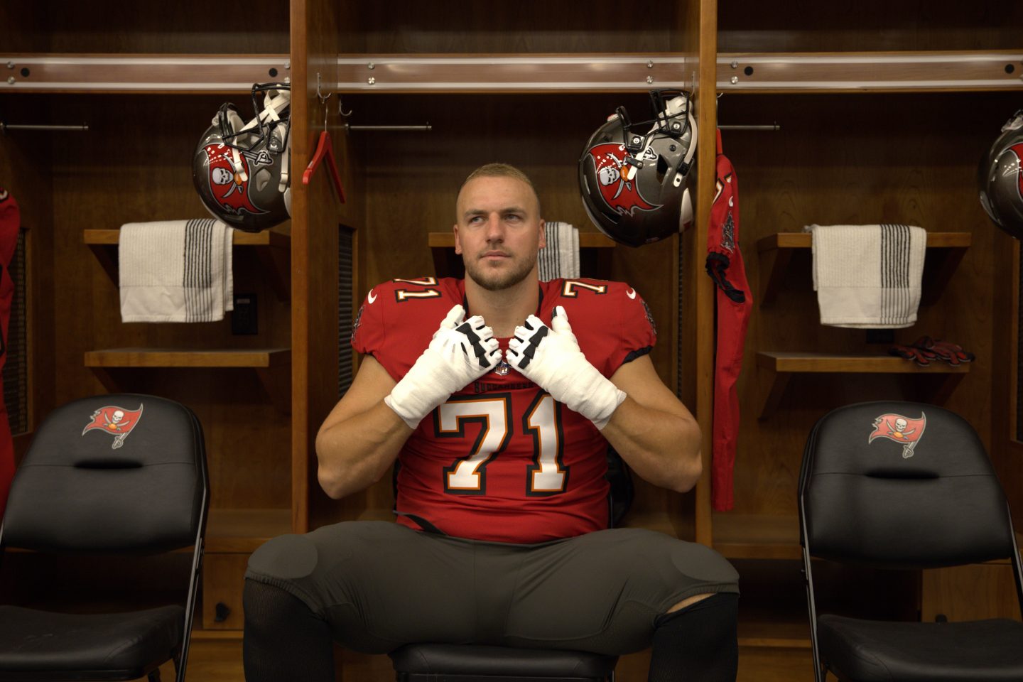 Lorenz Metz, Football-Spieler bei den Tampa Bay Buccaneers