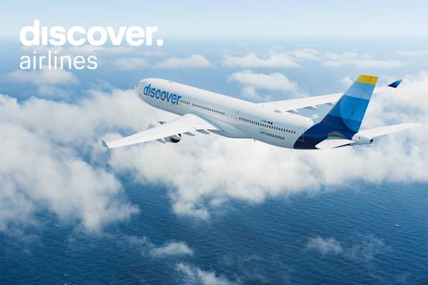 Discover Airlines aircraft and logo.